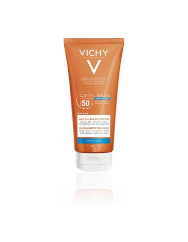 Vichy - Capital Soleil lait multi-protection SPF 50+ tube - 200 ml