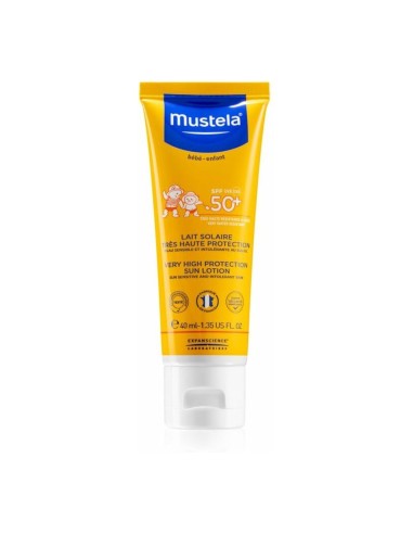 Mustela - Lait solaire SPF50+ - 40 ml ou 100 ml