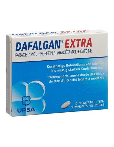 Dafalgan Extra comprimés pelliculés - 10 x 500 mg / 65 mg