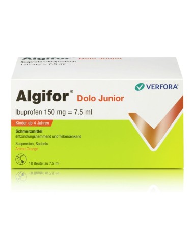 Algifor Dolo Junior suspension en sachet - 18 x 150 mg