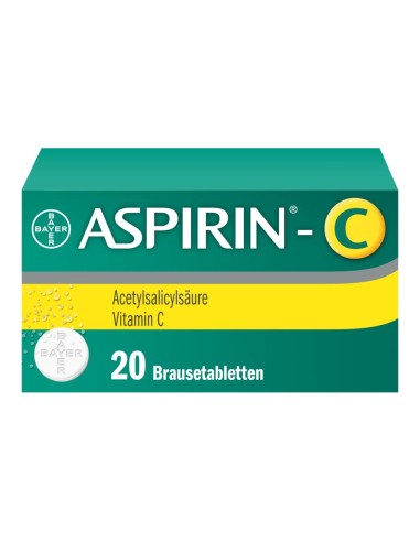 Aspirine C comprimé effervescent -  20 pièces
