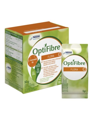 Nestlé - OptiFibre Flora poudre - 10 sachets de 5 g