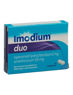Imodium Duo comprimé - 12 x 2 mg / 125 mg