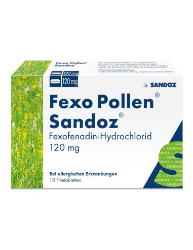 Fexo Pollen Sandoz comprimé 120 mg - 10 pièces