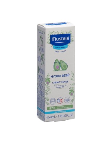 Mustela - Hydra bébé crème visage peau normale tube - 40 ml