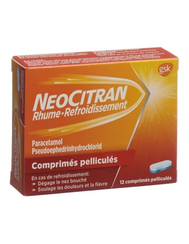 NeoCitran Rhume & Refroidissement - 12 comprimés