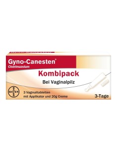 Gyno-Canesten Combipack 3 vaginalettes et 20 g crème