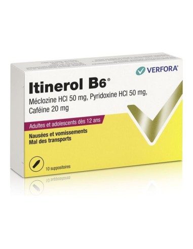 Itinerol B6 suppositoire adulte - 10 pièces