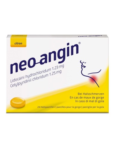 Neo-angin pastilles pour la gorge citron - 24 pièces