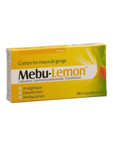 Mebu pastilles à sucer - 24 pièces - Cerise ou Citron