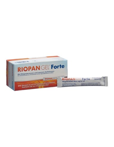 Riopan Gel Forte 1600 mg sachet 10 ml - 10 ou 20 pièces