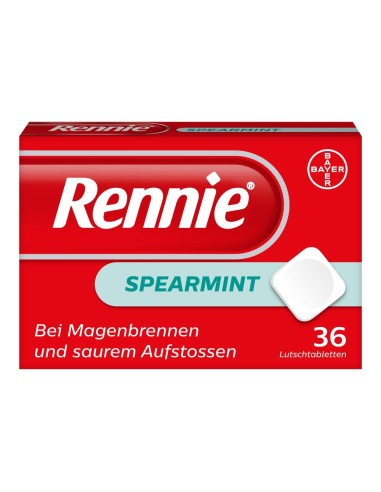 Rennie Spearmint pastilles à sucer - 36 ou 60 pièces