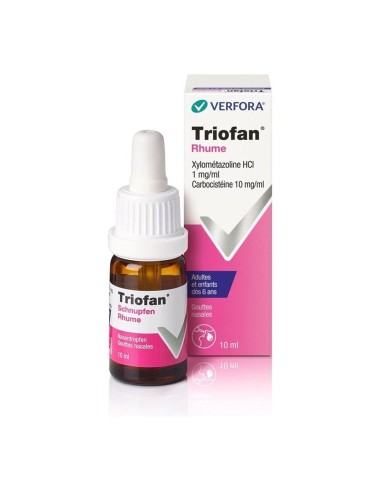 Verfora - Triofan Rhume gouttes nasales adultes et enfants dès 6 ans - 10 ml