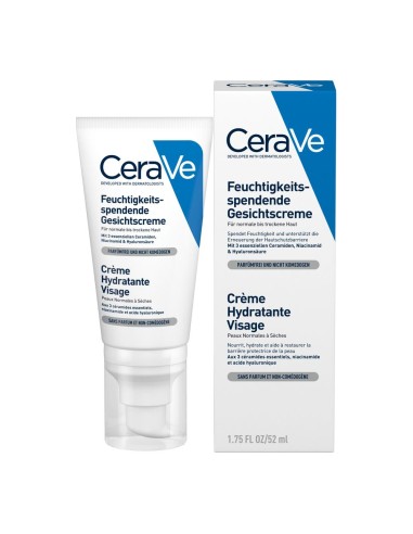 CeraVe Crème hydratante visage - tube 52 ml