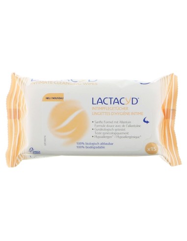 Lactacyd lingettes hygiène intime - 15 pièce