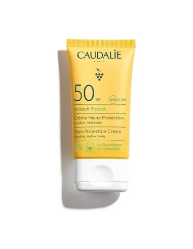 Caudalie -Vinosun Protect Crème Solaire Haute Protection SPF50 - Tube 50 ml