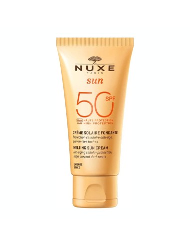 NUXE Sun Crème Solaire Fondante Haute Protection SPF50 visage - Tube 50 ml
