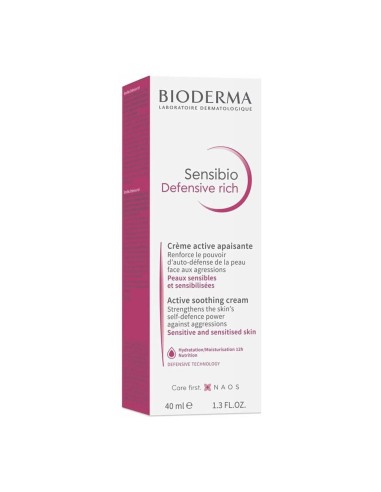Bioderma - Sensibio Defensive riche crème - Tube 40 ml