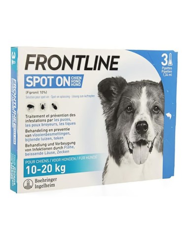 Frontline Spot on 10-20kg - 3 pipettes