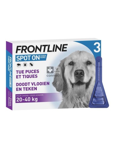 Frontline Spot On 20 - 40 Kg - 3 Pipettes