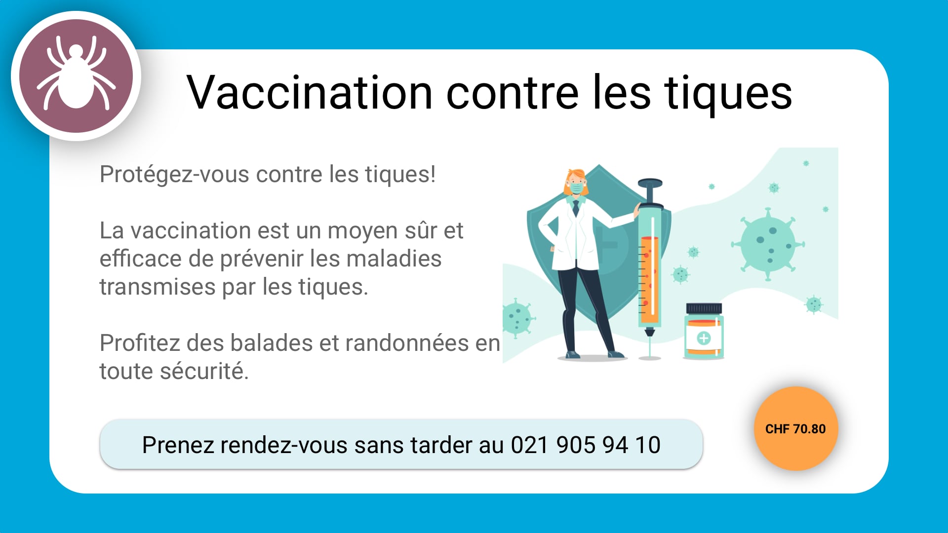 Campagne Vaccination contre les tiques